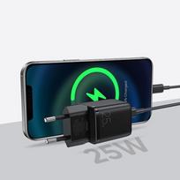 type c usb mini - Joyroom Small Fast USB Type C PD Charger 25W EU, PCHJRML_P251 - 7 nuotrauka