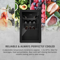 vyno saldytuvas - Caso Barbecue Cooler S-R 700 Inox - 8 nuotrauka