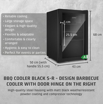 vyno saldytuvas - Caso Barbecue Cooler S-R 700 Inox - 9 nuotrauka