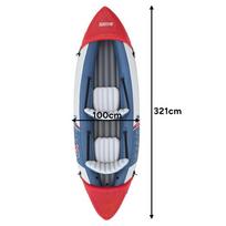 baidares irklai - Bestway Hydro-Force Lite-Rapid X2 Kajakas, 321 x 88 cm (Žalias/Green) - 13 nuotrauka