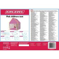 vaikiska palapine - Vaikiška palapinė Kruzzel 22653, rožinė (Pink) - 14 nuotrauka