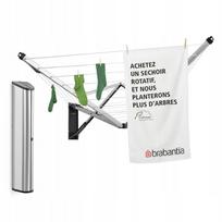 drabuziu dziovykle - Lauko džiovykla Brabantia, WallFix prie sienos tvirtinama džiovykla 24 m su uždangalu Grey - 8 nuotrauka