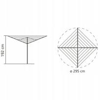 lauko dziovykle - Lauko džiovykla Brabantia, Topspinner 60 m Grey - 8 nuotrauka