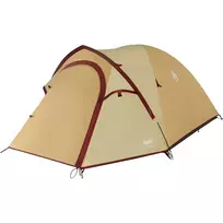 turistine palapine - Coleman Darwin 3 Plus Vasaros palapinė, smėlio (Beige)/tamsiai raudona (Dark Red) - 3 nuotrauka