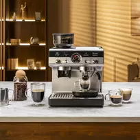 espresso machin - Krups Precision XP801T Juodas/Sidabrinis (Black/Silver) - 5 nuotrauka