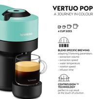 nespresso kavos aparatas - Krups XN920410 Vertuo Pop Aqua Mint (Žalsvas) - 3 nuotrauka