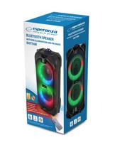 wireless speaker - Esperanza EP157 BT FM LED RGB Garsiakalbis Juodas (Black) 10W - 3 nuotrauka
