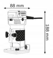 elektrine freza - Bosch GKF 550 - 2 nuotrauka