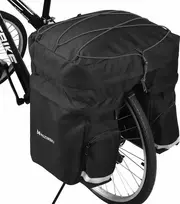 bagazines apsauga - Dviračio krepšys Wozinsky Carrier Bag WBB13BK, 60 l, juodas (Black) - 2 nuotrauka