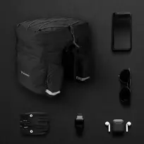 bagazines apsauga - Dviračio krepšys Wozinsky Carrier Bag WBB13BK, 60 l, juodas (Black) - 7 nuotrauka