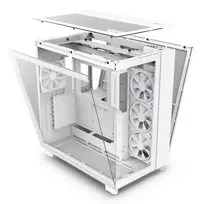 nzxt korpusas - Nzxt H9 Elite All White - 2 nuotrauka