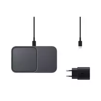 belaidis ikroviklis samsung - Samsung Wireless Charger Duo EP-P5400, Juodas (Black) - 4 nuotrauka