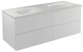 Vonios spintelė su praustuvu Besco Akya Classic, balta (White)