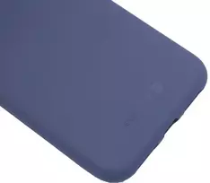 iphone x deklas - Korpuso galas, galinis dangtelis Evelatus         Apple      iPhone X/XS Soft Touch Silicone Case with Strap       Dark Blue - 2 nuotrauka