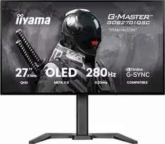 oled 27 inch - Iiyama G-Master GOB2701QSC-B1 27", OLED, QHD, 280Hz - 1 nuotrauka