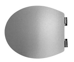 Klozeto dangtis RIDDER Silvery, lėtai nusileidžiantis, sidabro spl., 02219127