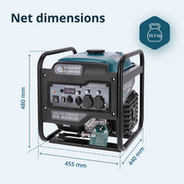 inverterinis generatorius - Könner & Söhnen KS 4500iG, 4200W 230V - 2 nuotrauka