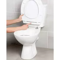 tualeto sedyne - Beldray LA00000201WPEU7 antibakterinis itin plonas klozeto dangtis, Baltas - 2 nuotrauka