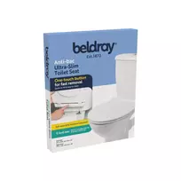 tualeto sedyne - Beldray LA00000201WPEU7 antibakterinis itin plonas klozeto dangtis, Baltas - 5 nuotrauka