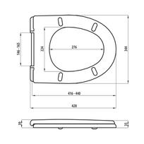unitazo klozeto dangtis - Klozeto dangtis MA-013AM - 3 nuotrauka
