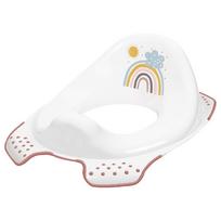 KEEEPER EWA RAINBOW Neslystantis klozeto klozeto dangtis, baltas