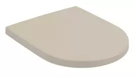 klozetas unitazas - Villeroy & Boch Subway 3.0 klozeto dangtis su švelniu uždarymu, Almond, 8M42S1AM - 1 nuotrauka