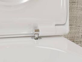 klozetas unitazas - Hansgrohe EluPura S - klozeto dangtis, su SoftClose, baltas 60197450 - 3 nuotrauka
