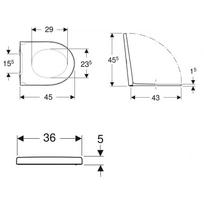 klozetas - Klozeto dangtis su SC+QR Geberit ICON RIMFREE, 501.660.01.1 - 2 nuotrauka