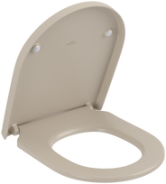 klozetas unitazas - Villeroy & Boch Subway 3.0 klozeto dangtis su švelniu uždarymu, Almond, 8M42S1AM - 3 nuotrauka