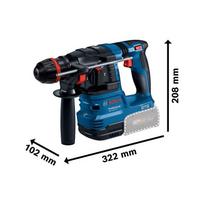 akumuliatorius 18v - Bosch GBH 18V-22 X Solo CT - 9 nuotrauka