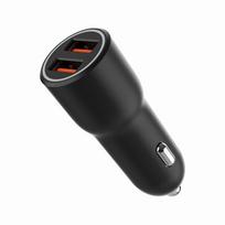 ikrovikliai type 2 - Automobilinis įkroviklis Gembird A2QC36, 2 x USB 3.0 Type A, juoda, 36 W - 2 nuotrauka