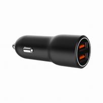 ikrovikliai type 2 - Automobilinis įkroviklis Gembird A2QC36, 2 x USB 3.0 Type A, juoda, 36 W - 4 nuotrauka