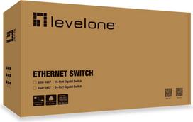 tinklo sakotuvas 24 - LevelOne 24-Port Gigabit Switch GSW-2457 - 3 nuotrauka