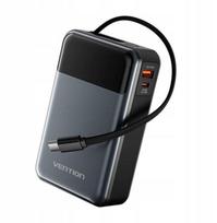 usb c 65w - Vention USB-C, 20000mAh 65W Juodas (Black) - 2 nuotrauka