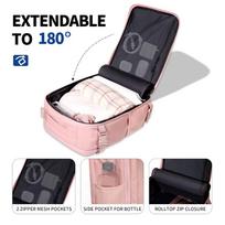 kelionine kuprine - Tech-Protect Defender S50 Backpack for Ryanair & Wizzar, 20L Laptop - Pink - 5 nuotrauka