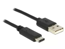 adapteriai type c - Delock Cable USB 2.0 Type-A / USB Type-C 2.0  0.5m - 2 nuotrauka