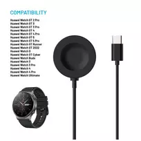 huawei gt - Fixed USB-C Charger, Huawei watch, juodas - Įkroviklis - 3 nuotrauka