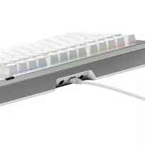 keyboard 75 - Glorious GMMK 3 Pro 75% Custom Žaidimų Klaviatūra - Pre-Built, ANSI (US), Fox Switches, Sidabrinė (Silver) - 6 nuotrauka