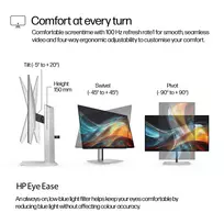 hp z24 monitorius - HP 724pf Series 7 Pro FHD 23.8", 1920x1080, 100Hz, IPS - 3 nuotrauka