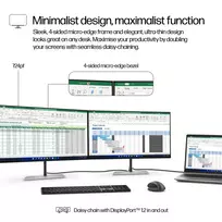 hp z24 monitorius - HP 724pf Series 7 Pro FHD 23.8", 1920x1080, 100Hz, IPS - 4 nuotrauka