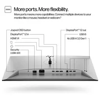 hp z24 monitorius - HP 724pf Series 7 Pro FHD 23.8", 1920x1080, 100Hz, IPS - 7 nuotrauka