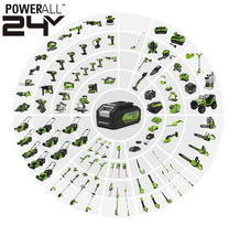 akumuliatorinis genetuvas - Greenworks G24HT56IIK2 - 10 nuotrauka