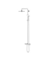vonios dusas - Dušo sistema su termostatiniu maišytuvu Grohe Euphoria 260, chromas (Chrome) - 2 nuotrauka