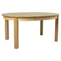 stalas 120 - Valgomojo stalas išskleidžiamas Home4you Chicago New, šviesiai ruda, 120 - 160 cm x 120 cm x 75 cm - 3 nuotrauka