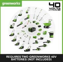 lapu pustuvas 40v - Greenworks GD40ABII; 40 V - 3 nuotrauka