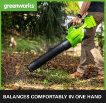 lapu pustuvas 40v - Greenworks GD40ABII; 40 V - 4 nuotrauka