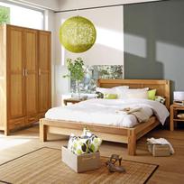dvigule lova 160 - Home4you Chicago New Bed w/ Mattress Olympia Delux 160x200cm Oak - 2 nuotrauka