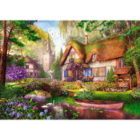 namas miske - Trefl Tea Time Woodland Cottage 10804, 1000 det. - 2 nuotrauka