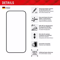 15 pro - Displex "Real 3D Screen Glass Phone 15/ 15 Pro" Black - 9 nuotrauka