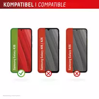 galaxy a36 apsauginis stiklas - Displex Real Glass Samsung Galaxy A36 2D-Glass, EcoFrame - 4 nuotrauka